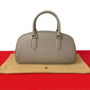 Louis Vuitton Jasmine Epi Leather Handbag Boston Bag Lilac